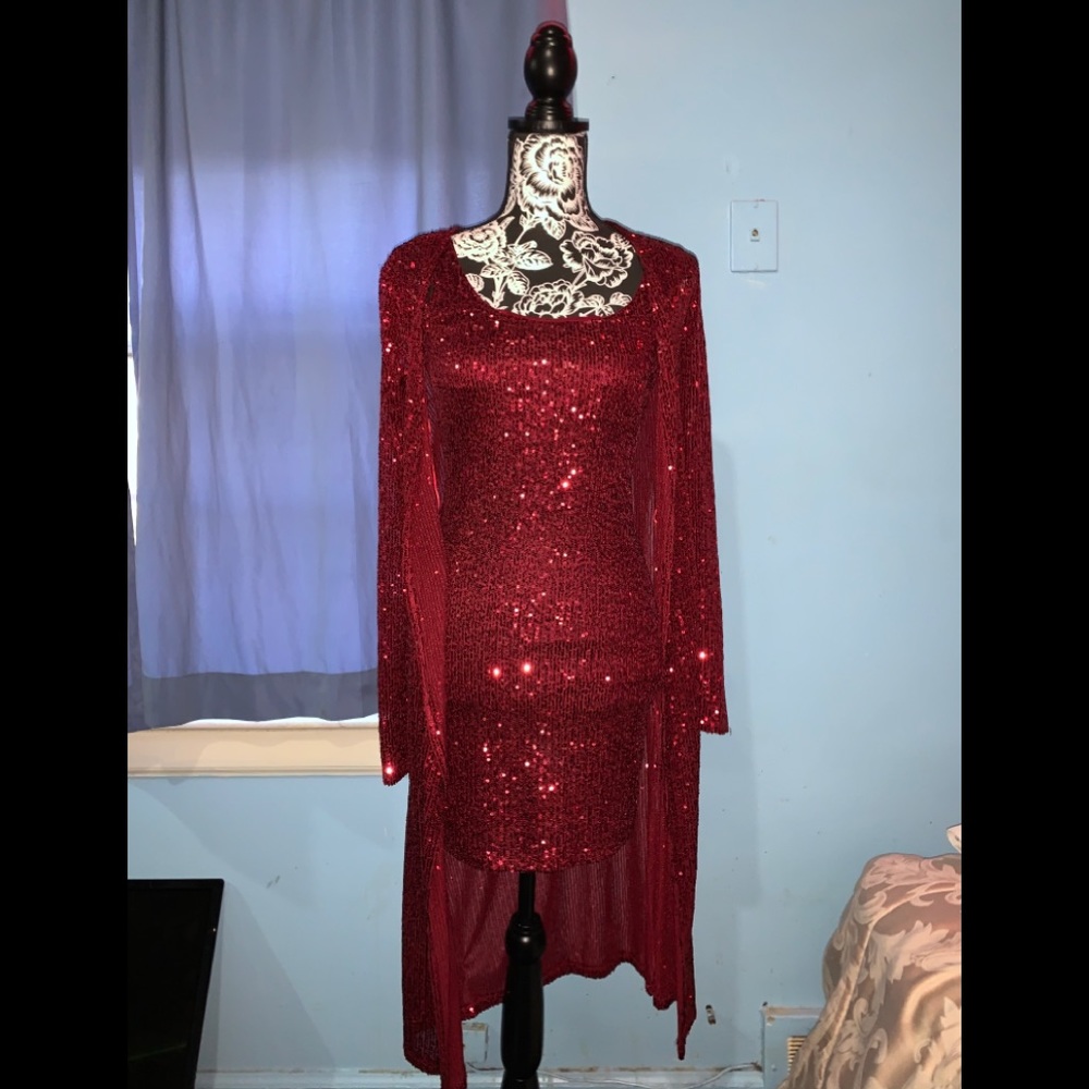 Fashion Nova Glam Doll Sequin Dress